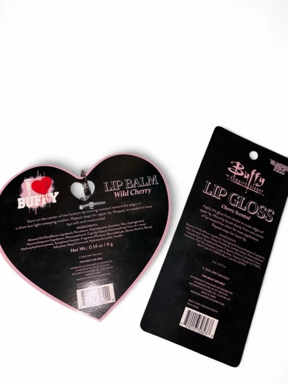Buffy the Vampire Slayer Lip Gloss & Heart Balm SET OF TWO